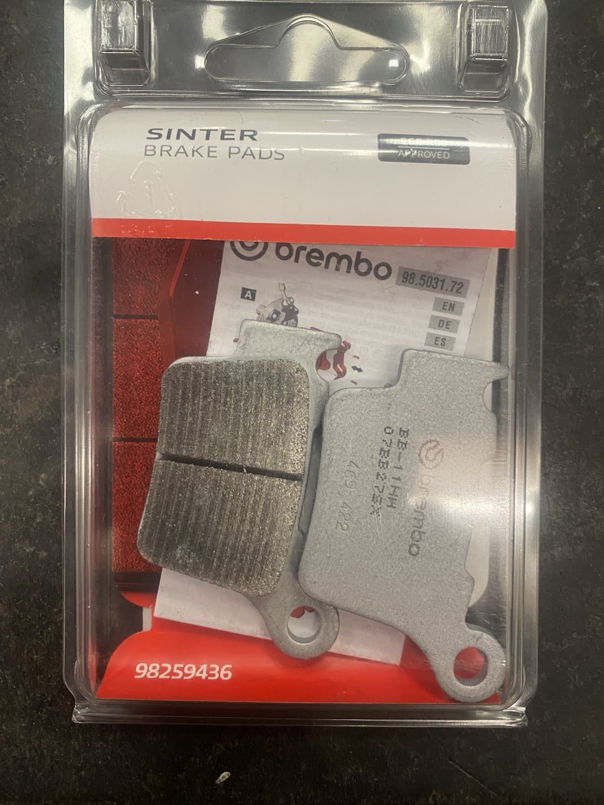 BREMBO REAR BRAKE PADS 07BB27SX KTM 65-450 HSQ 65-610 GAS 65-450