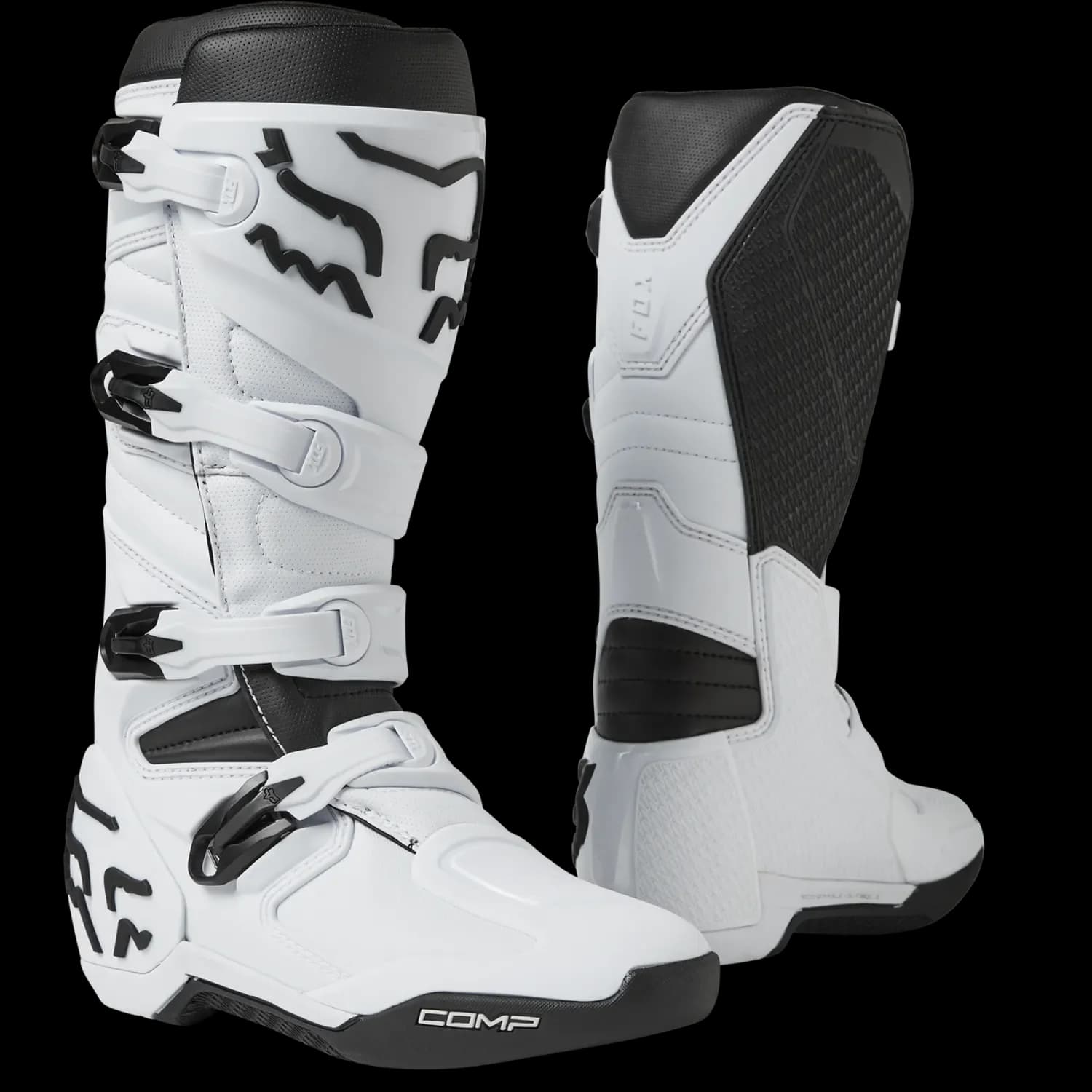 Fox Comp Motocross Boots White