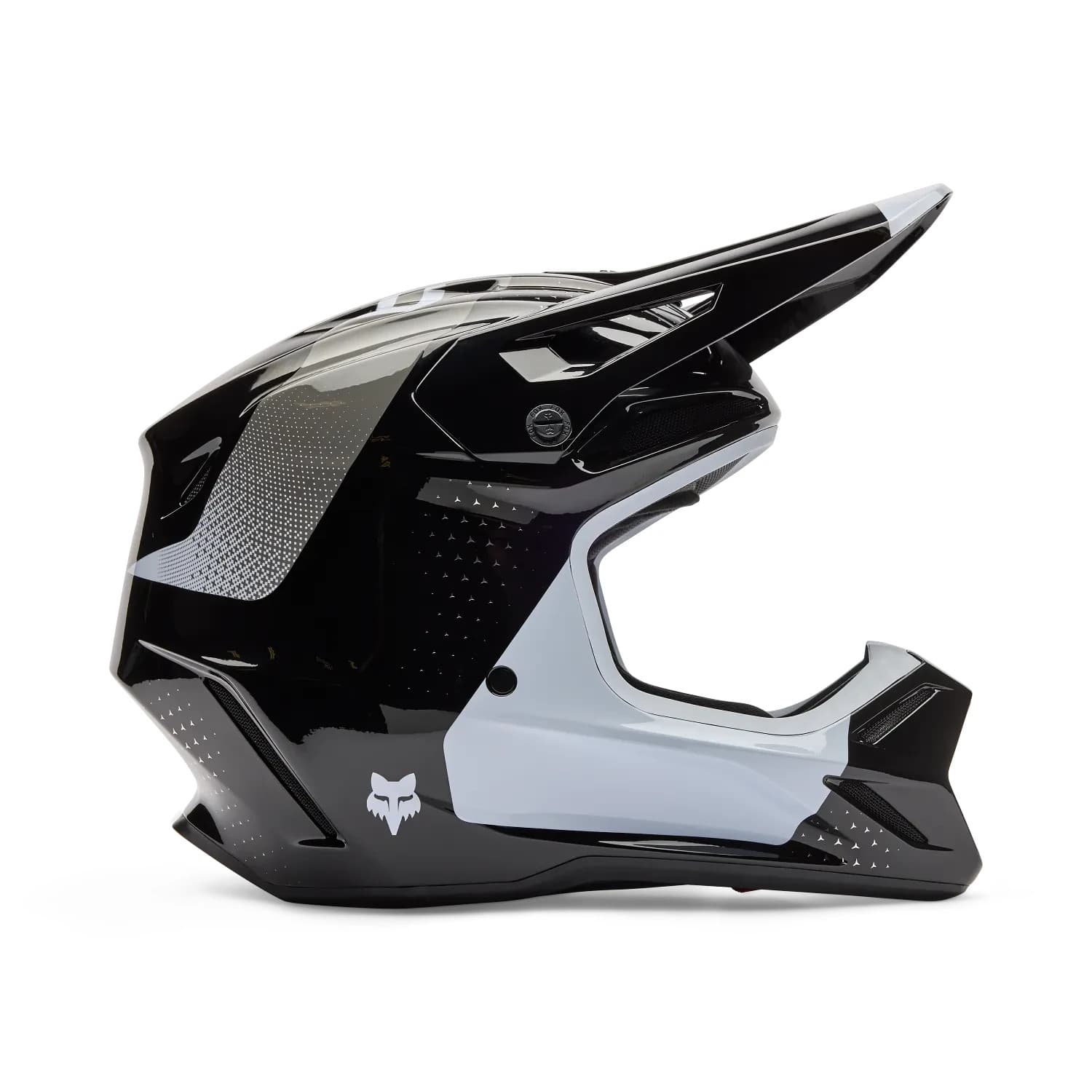 Fox V3 motocross/enduro/off-road helmet black/white