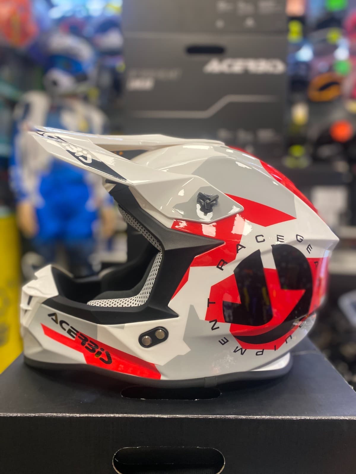 Acerbis motocross/enduro helmet red/white/black