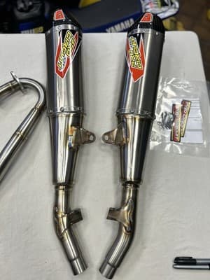 Pro Circuit T-6 dual stainless full exhaust system pipe - Honda CRF250R 2020-2021
